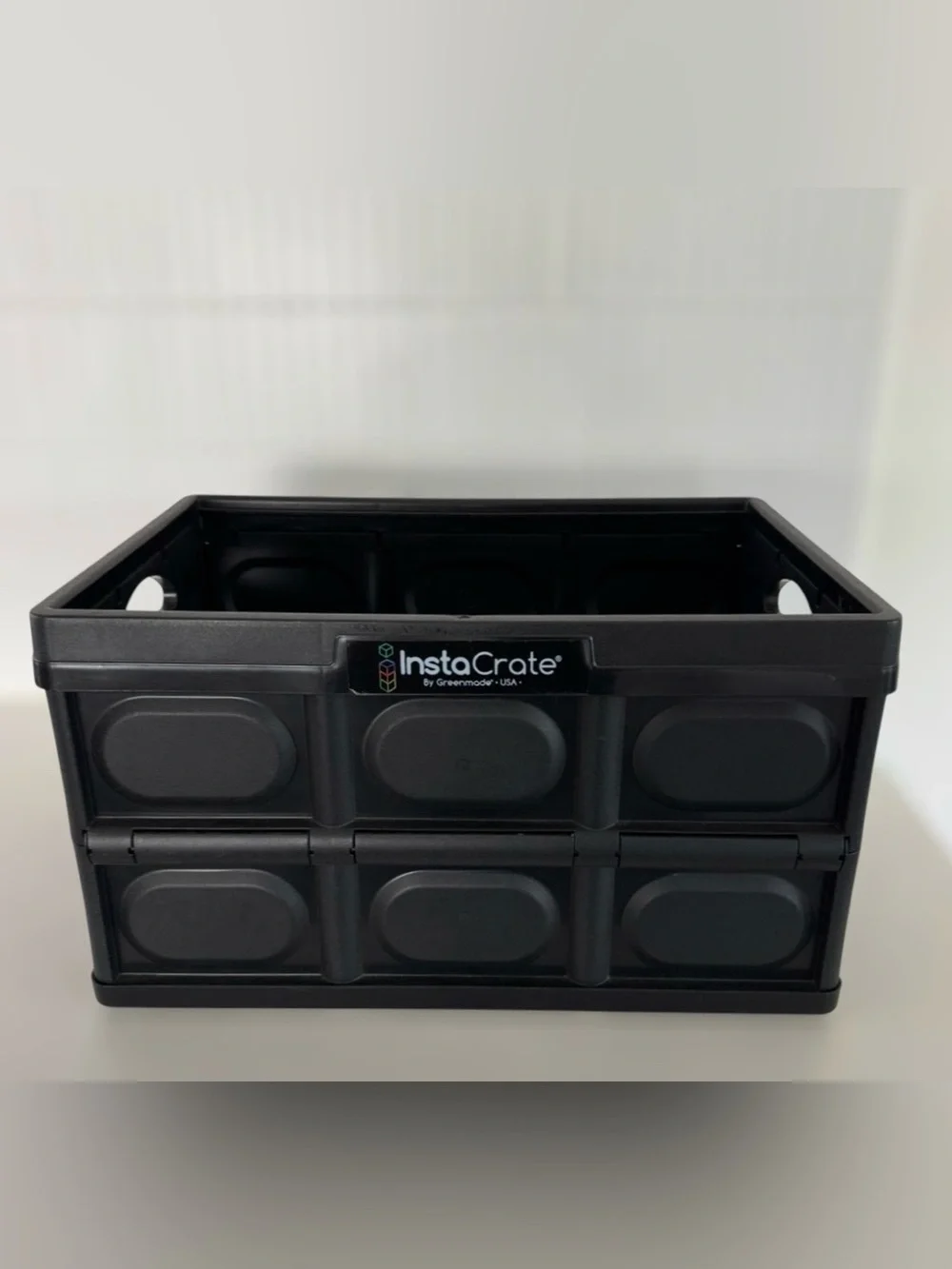 InstaCrate Black Storage Bin Collapsable